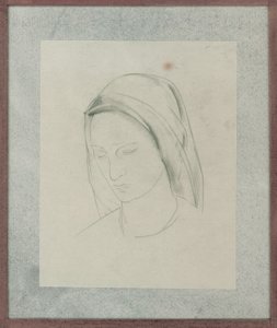 Studie for St Martin altertavle, ca. 1928 (blyant på papir)