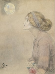Gertrude Sandys (pastell på papir) av Winifred Sandys