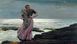 Et lys på havet, 1897 av Winslow Homer