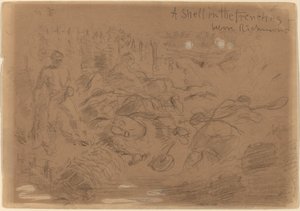 Et skjell i skyttergravene før Richmond [recto] av Winslow Homer