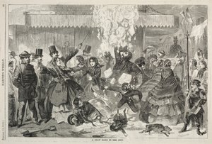 En snøskred i byen, 1860. av Winslow Homer