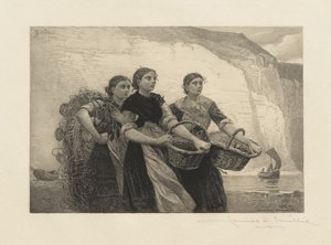 A Voice from the Cliffs, gravert av James David Smillie av Winslow Homer