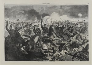 A War for the Union 1862 - A Cavalry Charge av Winslow Homer