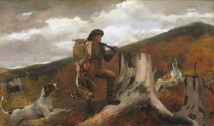 En jeger og hunder av Winslow Homer