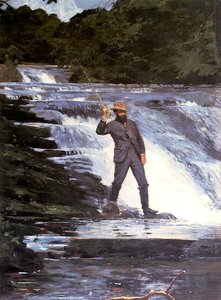 Angler, 1874 av Winslow Homer