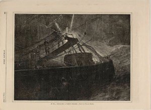 Til sjøs—Signaliserer en passerende dampbåt av Winslow Homer