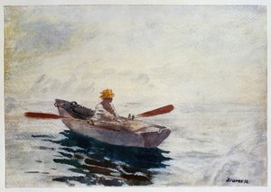 Gutt i en båt av Winslow Homer