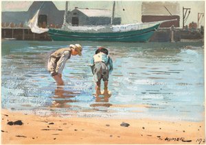 Gutter som vasser av Winslow Homer