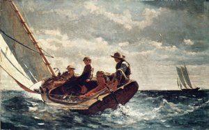 Breezing Up (A Fair Wind) – 1876 – 61,5 × 97 cm – olje på lerret av Winslow Homer