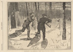 Hjorteforfølgelse i Adirondacks om vinteren, fra hver lørdag 21. januar 1871 av Winslow Homer