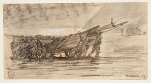 Fiskere som strander en båt, Cullercoats, England av Winslow Homer