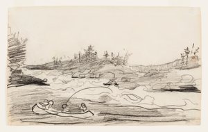 Fiskere i Rapids av Winslow Homer
