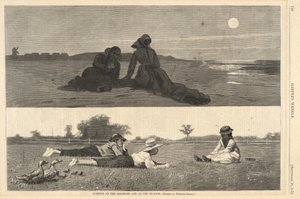 Flørting på havkysten og på engen, fra Harper av Winslow Homer