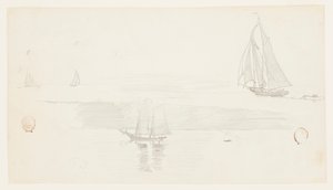 Fire skonnere av Winslow Homer