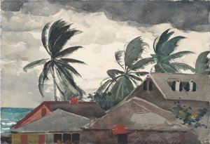 Orkanen, Bahamas, 1898. av Winslow Homer