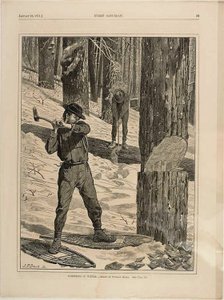Trelast om vinteren av Winslow Homer