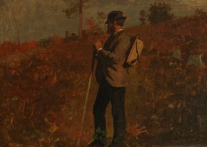 Mann med ryggsekk, 10. oktober 1873. av Winslow Homer