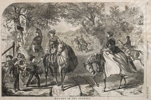 1. mai på landet, 1859. av Winslow Homer