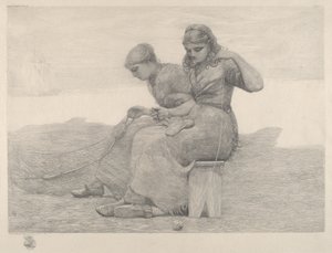 Reparasjon av nett av Winslow Homer