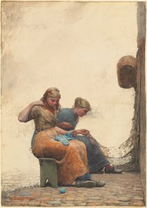 Bøting av garn av Winslow Homer
