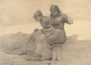 Mending the Tears, 1888. av Winslow Homer