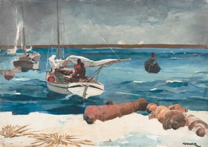 Nassau, 1899 (wc og grafitt på off-white vevd papir)