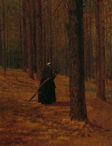 Gammel kvinne samler pensel, 1865 av Winslow Homer