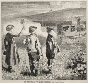 På veien til Lake George av Winslow Homer