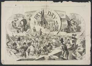 Lønnsdag i Army of the Potomac, 1863. av Winslow Homer