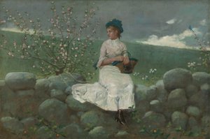 Ferskenblomster, 1878. av Winslow Homer