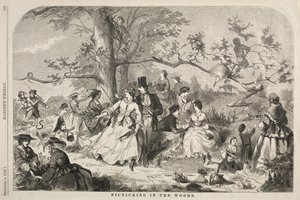 Picknick i skogen, 1858. av Winslow Homer