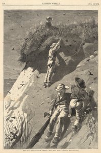 Raid på en sand-svalekoloni av Winslow Homer