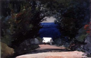 Road in Bermuda, ca. 1899-1901 (akvarell over blyant på papir) av Winslow Homer