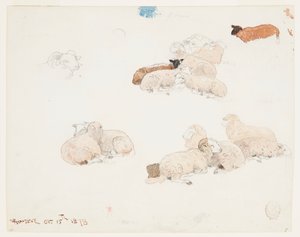 Sauer hviler av Winslow Homer