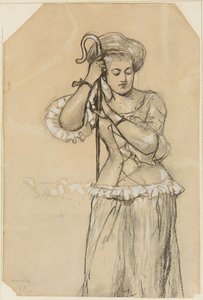 Gjeterinne, 1877 av Winslow Homer