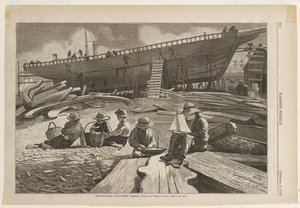 Skipsbygging, Gloucester havn av Winslow Homer