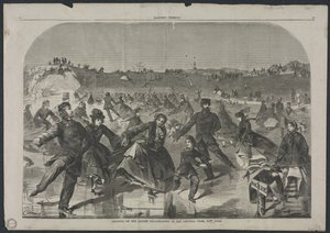 Skating på Ladies Skating Pond i Central Park, New York, 1860. av Winslow Homer