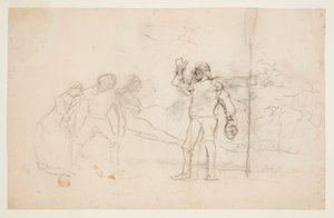 Skisse for "The Wreck" av Winslow Homer