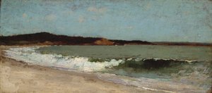 Studie for Eagle Head, Manchester, Massachusetts, ca. 1869 (olje på tre) av Winslow Homer