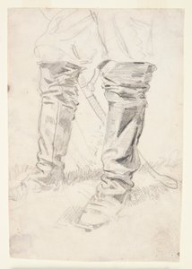 Studie av kavalerioffisersstøvler av Winslow Homer