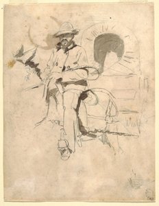 Studie av en Teamster av Winslow Homer