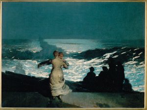 Sommernatt (maleri på lerret) av Winslow Homer