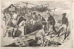 Thanksgiving i leiren, 1862. av Winslow Homer