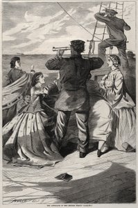 The Approach of the British Pirate Alabama, 1863. av Winslow Homer