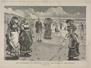 Stranden ved Long Branch av Winslow Homer
