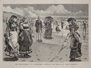 The Beach at Long Branch, utgitt som et kunsttillegg til Appleton