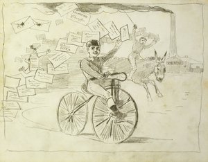 Sykkelbudbringeren, av Winslow Homer