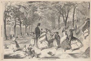 Boston Common, fra Harper av Winslow Homer