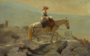 Bridle Path, White Mountains. 1868 av Winslow Homer