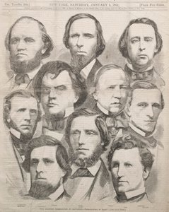Georgia-delegasjonen i kongressen, 1861. av Winslow Homer